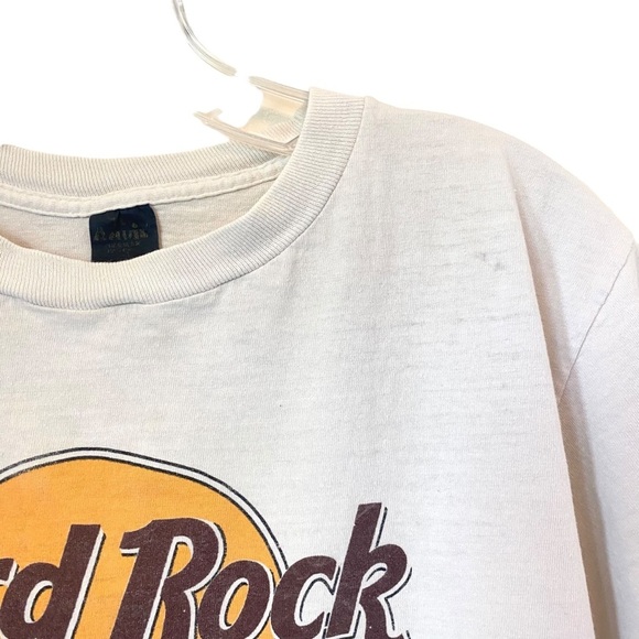 Hard Rock Cafe Los Angeles T-Shirt Tee White Single Stitch Anvil USA Large VTG - Picture 7 of 12
